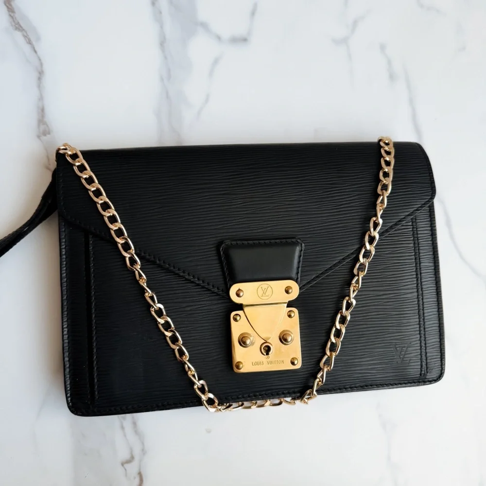 LV Epi Dragonne Sellier leather clutch as crossbody - Picture 5 of 16